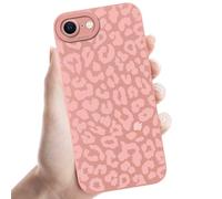 Coalbooliy Funda para iPhone 16e 6,1'' Rosa Carcasa Suave TPU Ultrafina Silicona Aesthetic patrón Leopardo, Antigolpes Bumper Protección de Cámara niña Regalo Case Móvil, 07