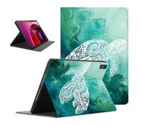 Coalbooliy Funda para Lenovo Tab M10 10.6", Aesthetic Carey Dibujos Diseño Ultra Slim Smart PU Leather Protector Soporte Función Ángulos Ajustables Flip Cubierta Tablet Case, Verde