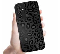 Coalbooliy Funda para Samsung Galaxy S21 FE（5G） 6,4'' Negro Carcasa Suave TPU Ultrafina Silicona Aesthetic patrón Leopardo, Antigolpes Bumper Protección de Cámara niña Regalo Case Móvil, 08