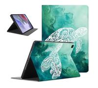 Coalbooliy Funda para Samsung Galaxy Tab A7 Lite 8,7 Zoll 2021, Aesthetic Carey Dibujos Diseño Slim Smart PU Leather Protector Soporte Función Ángulos Ajustables Flip Cubierta Tablet Case, Verde