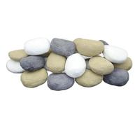 Coals 4 You NW Ltd The Stove Wizard - Piedras de Repuesto para Fuego de Gas, 20 Colores Mixtos, Piedras de cerámica, 60 mm x 50 mm x 50 mm, aptas para Fuegos de Gas, eléctricos, GLP y bioetanol