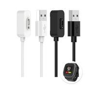 coalwop 2 PCS de Cable de Carga Magnético Compatible con Xplora X5/X4/X5 Play Cable de Estación de Carga USB Magnético para Reloj Infantil para X5 Play /4, Negro & Blanco