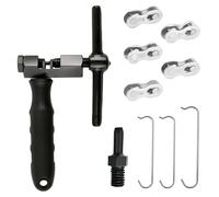 coalwop Tronchacadenas Bicicleta Kit - 5 Pares de Eslabones de Enlace Rápido, Tronchacadenas Bicicleta para Cadenas de 5-12 Velocidades, Herramientas de Mano para Bicicletas para MTB/Urbana/Rennrad