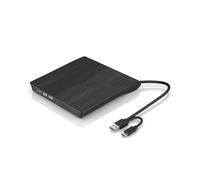 coalwop Unidad Óptica Externa USB 3.0 + Type-C CD DVD +/-RW Drive Ultra Slim para Laptop Desktop PC Apple Mac Macbook Pro Windows 11/10/8/7 / XP Linux OS