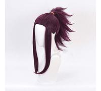Coaroad LOL KDA Akali Cosplay Pelucas Akali The Rogue Assassin Pelo sintético Nueva piel Cosplay Sombreros Pelo largo púrpura para mujeres Pelucas de talla única