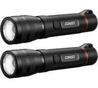 Coast 2 unidades G60R 1000 lúmenes impermeable recargable linterna