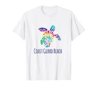 Coast Guard Beach Tie Dye Batick BOHO Tortuga boba Camiseta