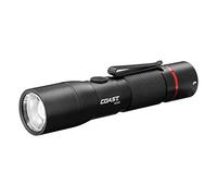 COAST HX5R Linterna LED recargable de 345 lúmenes con enfoque deslizante y compatible con CR123, pilas incluidas