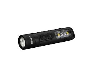 Coast KL30R - Linterna de bolsillo LED recargable de 500 lúmenes con luz UV