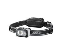 Coast RL20R - Linterna frontal LED de 1000 lúmenes, recargable, tricolor con haz de inundación y foco, control de luz variable, enfoque fijo, ultra correa, modos rojo/verde