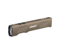 Coast Slayer - Linterna LED recargable (1150 lúmenes, con foco, inundación, modo de memoria y clip de bolsillo, dune