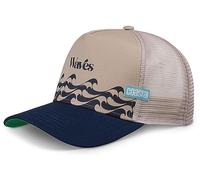 Coastal Bauhaus Wave Sand/Navy Trucker Cap - One-Size