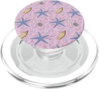 Coastal Beach Estrellas de mar Conchas Playa Verano Vibes PopSockets PopGrip para MagSafe