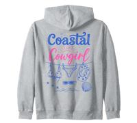 Coastal Cowgirl Bachelorette Summer Cowboy Hat Blue Beach Sudadera con Capucha