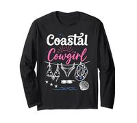 Coastal Cowgirl Summer Bachelorette Cowboy Hat Beach Blue Manga Larga