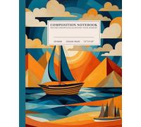 Coastal Dreams Composition Notebook | Serene College-Ruled Notebook: Sunlit Seascape | 110 Pages | 7.5" x 9.25" | Perfect for Students, Artists, and Dreamers