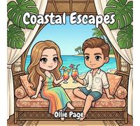 Coastal Escapes: A Relaxing Beach & Tropical Coloring Book for Adults and Kids: Featuring Serene Ocean Views, Island Adventures, and Coastal Living