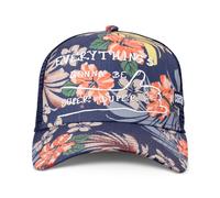 Coastal Hft Cap Super Azul Marino Alto Camionero Malla Gorra Flor Cappy Sombrero