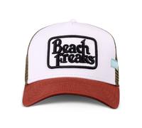 Coastal HFT Gorra Trucker HFT Beach Freaks Blanca/Marrón Claro Malla