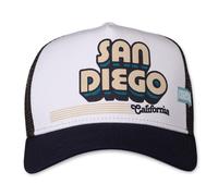 Coastal Hft Gorro Tipo Camionero San Diego Blanco / Azul Marino Béisbol Meshcap