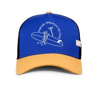 Coastal Hft Spread Stoke Gorro Tipo Camionero Azul/Albaricoque Meshcap Oleaje