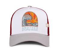 Coastal Hft Stupid Wave Gorro Tipo Camionero Blanco / Gris Meshcap Surf Playa