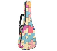 Coastal Marine Life - Funda impermeable para guitarra acústica con diseño de cangrejos rojos y estrellas de mar azules y estrellas de mar azules, acolchado de 1 cm de grosor, mochila con doble correa
