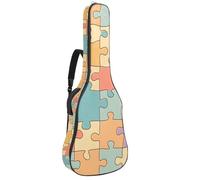 Coastal Marine Life - Funda impermeable para guitarra acústica con diseño de cangrejos rojos y estrellas de mar azules y estrellas de mar azules, acolchado de 1 cm de grosor, mochila con doble correa