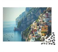 Coastal Town 1000 Piece Jigsaw Puzzle Reciclado Cinque Terre Mayores Puzzles Fiesta Juego Accesorios Desarrollo Niños‘s Inteligencia Educativo Divertido 70x50cm/1000pcs