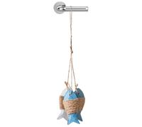 Coastal Wall Art - Nautical Wooden Decoration with Rope Coastal Wall Decor