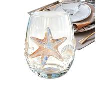 Coastal Wine Glasses Set 100ml Stemless Juice Glass For Home Bar Party