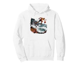 Coasteering Salto De Acantilado Silueta Oceánica Sudadera con Capucha