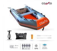 COASTO Bote Con Dropstitch Suelo Dingi Bote Lancha de Motor Bote de Remos 290cm