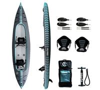 Coasto, Capitole, Kayak Inflable, Agua Gris/Verde, 2P, Admirador Unisex