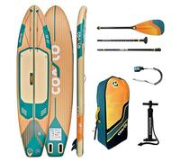 Coasto - Sup Stand Up Paddle Inflable Coasto Flip 11'5 - PB-CFLIP115-348x81x15 cm Dropstitch Woven - Paquete Completo - Paleta Leash Bomba Bolsa de Transporte - hasta 150 kg - Naranja