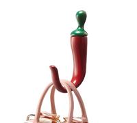 Coat Hooks, Decorative Hat Organization Hanger with Chili Pepper Design, Rust Proof Main Feature, Home Storage Hooks Usage for Shower Kitchen Closet Bedroom Dorm Entryway Office RV Cabinet Purse Bag