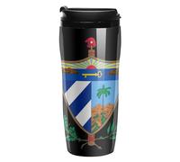 Coat of Arms of Cuba1 - Taza de café divertida con aislamiento a prueba de fugas, taza de viaje con tapa, 250 350 ml