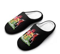 Coat of Arms of South Africa - Pantuflas de franela para hombre, espuma viscoelástica, suaves, cálidas, estampadas, estilo 10, 41/42 EU