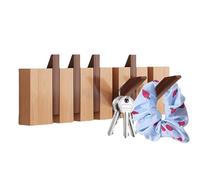 Coat Rack, Piano Key Wooden Hanger, 45x14.5cm/17.72x5.71 Inches Decorative Clothes Organizer, Functional Hanging Space Wall Hook, Home Decor Accent, for Entrance Wood
