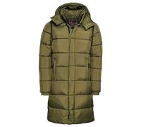 COAT RIPSTOP LONGLINE PUFFER JACKET SUPERDRY Dark Moss Green Grid M HOMBRE