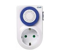 Coati - Programador Analógico Diario, 24hs, 16A, 230V/50Hz | Enchufe Temporizador Programable, Compacto y Analógico, , Color Blanco, SIMON