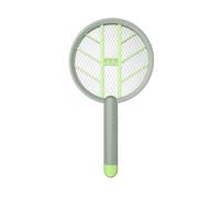 Coati - Raqueta ELÉCTRICA Mata Moscas Y Mosquitos, Recargable USB-C, Elimina Insectos con LUZ UV, Doble FUNCIÓN Raqueta Y Base, Carga USB C, Cobertura hasta 30 M²