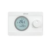 COATI - Termostato Digital, Control ON/OFF, Compatible con Sistemas de Calefacción y Aire Acondicionado, Función Frío/Calor, Rango de Temperatura 5º a 30º, Color Blanco