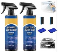 Coating Spray from Germany - Quick Effect Coating Agent for Car, Car Quick-Acting Coatings Agent Spray, Car Scratch Wax Polish Sprays Waterless Wash for Shine & Protection 120ml (2)