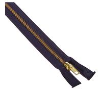 COATS & CLARK F2518-013 Cremallera met lica de separaci n de lat n de peso pesado de 18"" azul marino