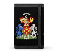 Coats of Arms of Henry Bruce - Cartera de tres pliegues con bolsillo frontal con ventana de identificación, regalos para hombres y mujeres, Estilo:, Talla única, MHXYZHW