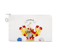 Coats of Arms of Henry Bruce - Monedero de lona personalizado para cambio de moneda, bolsa de maquillaje pequeña para hombres y mujeres, 7.5 x 4.6 pulgadas, Estilo:, Talla única, MHXYZHW