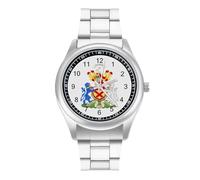 Coats of Arms of Henry Bruce - Reloj de pulsera de cuarzo de acero inoxidable con números arábigos para hombres y mujeres, Estilo:, regular, MHXYZHW