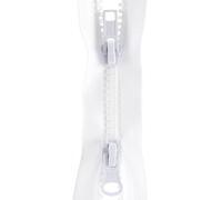 Coats Thread & Zippers F44 48-1-WHT Parka deportiva con doble cremallera separadora 48"""" Blanco