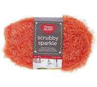 Coats: Yarn Red Heart Scrubby Sparkle - Ovillo de Lana, no aplicable, Multicolor, 14.85 x 8.89 x 8.89 cm